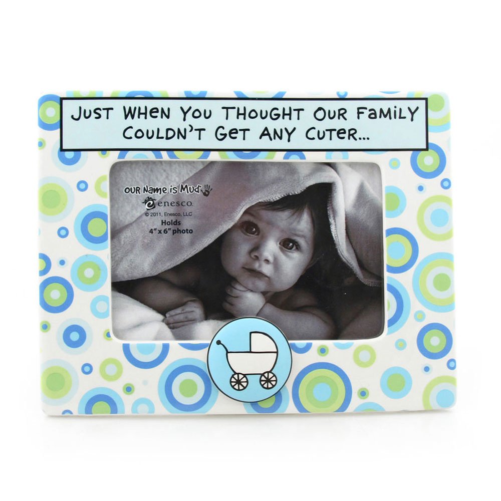 Cadre photo Cuter Enesco en céramique d'artiste Lorrie Veasey