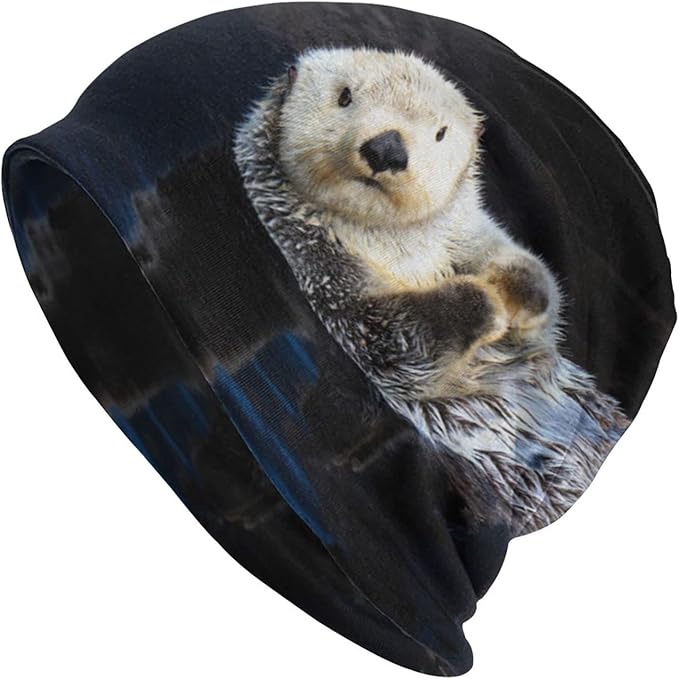 Amazon カワウソ 写真 ニット帽 メンズ レディース 秋冬 ビーニー ニットキャップ 保温 防寒 大きいサイズ 帽子 暖かい 柔らかい に優しい 被り心地良い スキー 自転車 通勤 通学 スポーツ アウトドア 男女兼用 ニット 通販