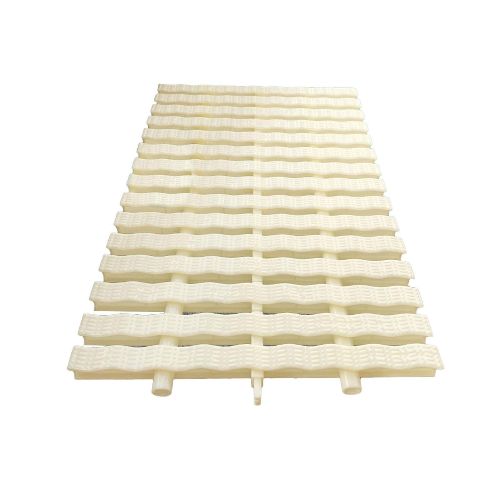 Generico Griglia di Scarico per Piscina a Forma di Onda, Filtro di Protezione per grondaia scomponibile, Tappetino Antiscivolo in ABS, capacità di carico 250 kg, Montaggio a 3 Fori, 30 cm (Set da 2)