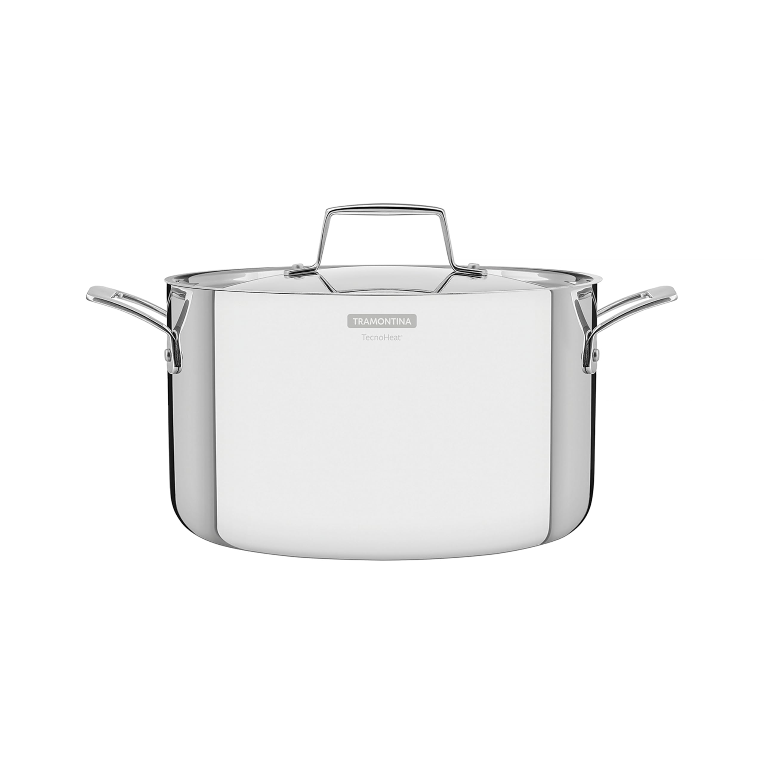 Tramontina Grano Deep Casserole 3-Ply Stainless Steel for Induction, Electric, Gas and Ceramic Glass Hobs, ‎Cookware, Kitchen, 20 cm, 3.8 litres, 62144200