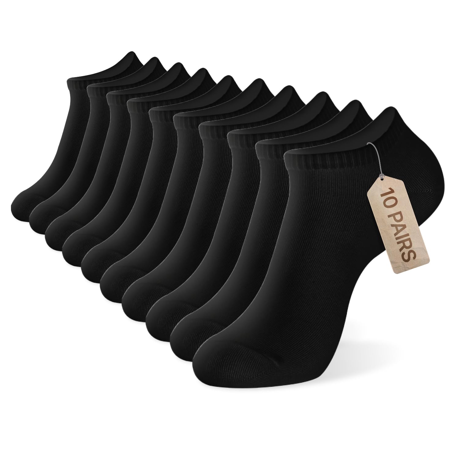 Cotton Low Cut Casual Running Moisture Wicking Sneakers Short Socks White Grey Black Pairs for Men & Women-image-11