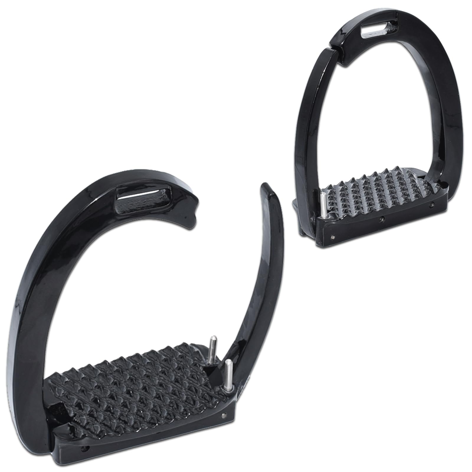 322 Horse Riding Evo Stirrups - Quick Out Safety Stirrups - Black - Adults Stirrups - Safety Stirrups