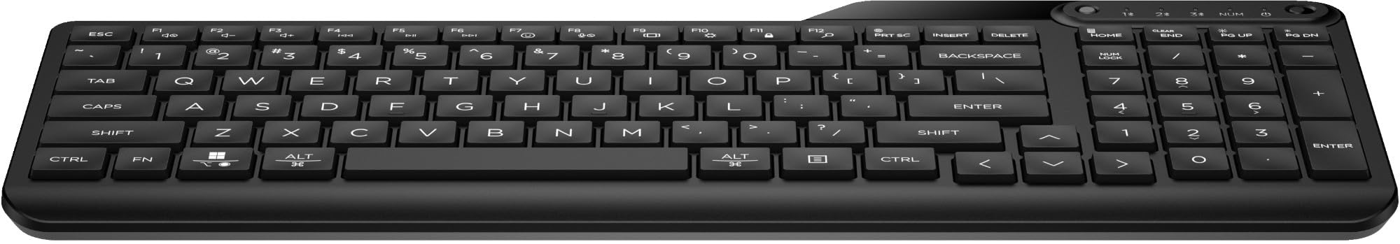 HP 460 bezprzewodowa klawiatura i Bluetooth 5.3, połączenie z wieloma urządzeniami, Qwerty, żywotność do 2 lat, 12 programowalnych przycisków, kompatybilna z Windows 10 i 11, Android, Chrome OS, MacOS