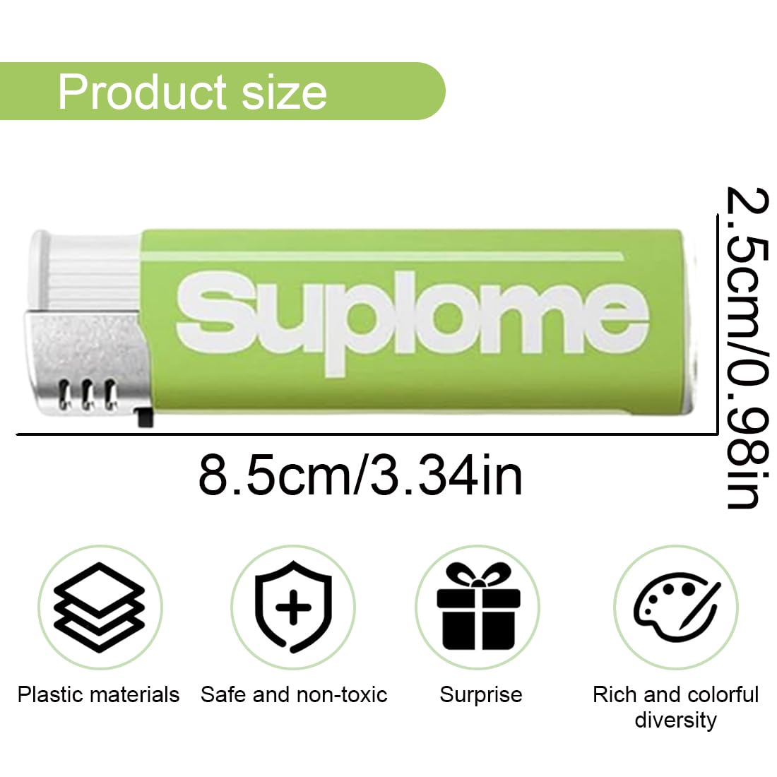 3 pezzi Prank, accendino a spruzzo d'acqua Prank, Lighter Pranks, Water Shooting Toy Lighter