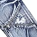 qingtianzhuxinxikejiyouxiangongsi Jeans Men Stretch Slim Fit Straight Ripped Denim Pants Cowboy Comfy Flex Fashion (Blue, 33W X 32L)