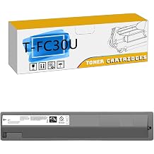 T-FC30U T-FC30U-K T-FC30U-C T-FC30U-M T-FC30U-Y Toner Cartridge, Compatible for Toshiba E-Studio 2050C 2051C 2550C 2551C PrintersHigh Print Volume with Chip Black*1