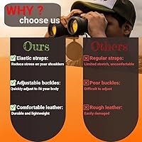 Vista 7 de Binocular Harness Strap Best Chest Harness Strap for Hunters Photographers and Golfers (Black)