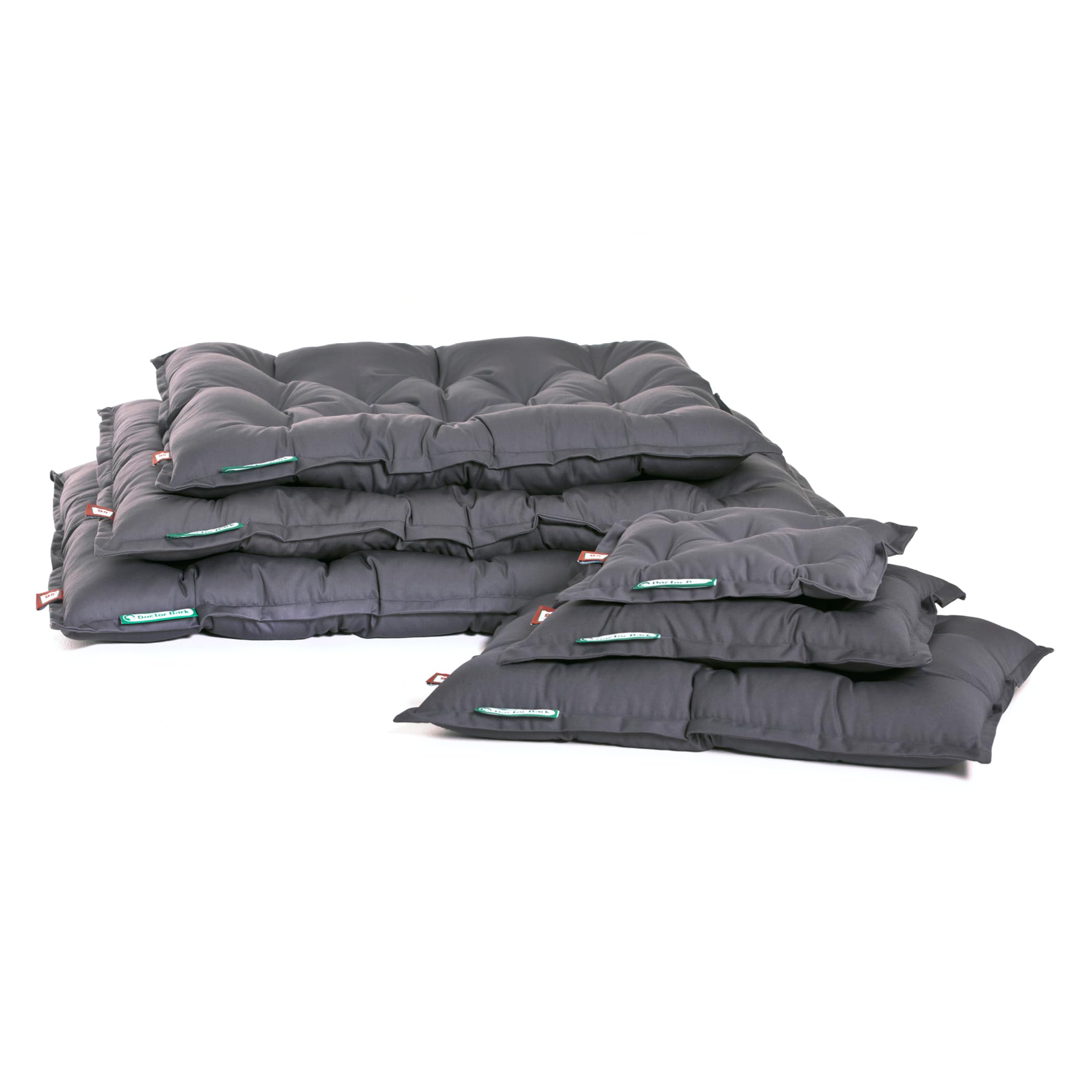 Doctor Bark Cojín para perros Urban – Cama ortopédica para perros grandes – lavable hasta 95 °C – Colchón para perros robusto para interiores y exteriores – Fabricado en Alemania (L – 80 x 60 cm,