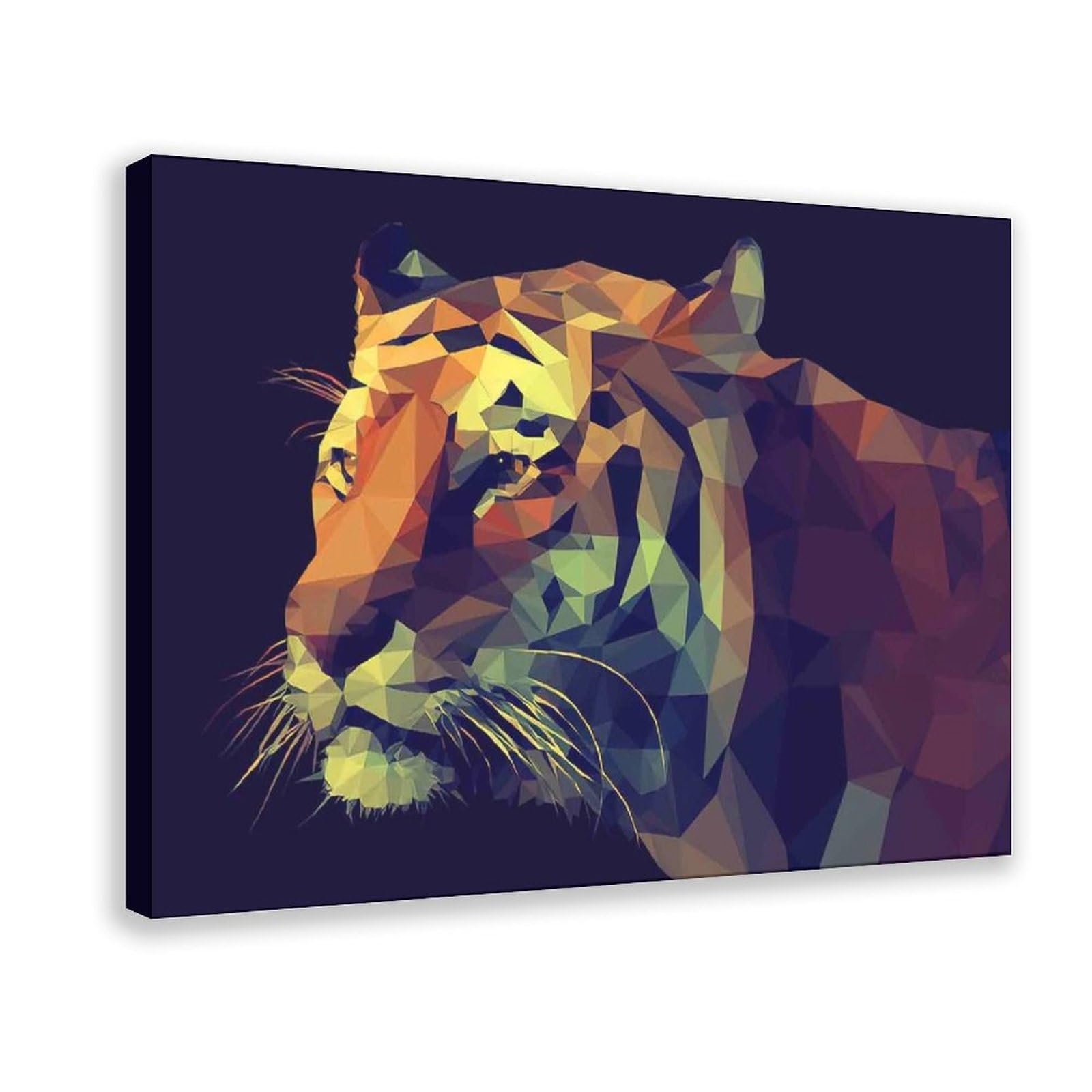 Bareronor Abstract Tiger Poster Canvas Poster Bedroom Decor Landscape Office Room Decor Gift 16" L X 24" W