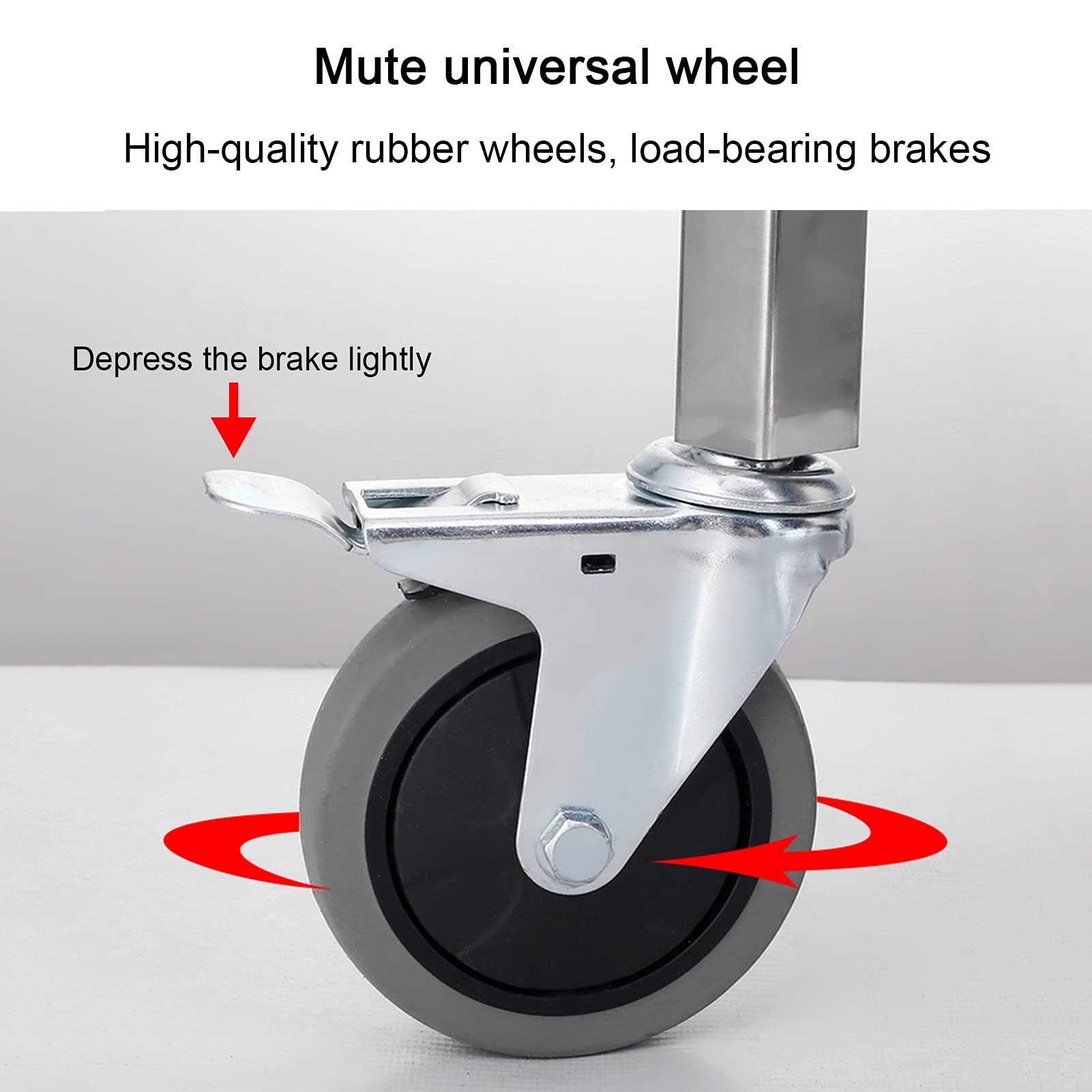 Carrello da cucina rimovibile in acciaio inox a 2/3 livelli con ruote Carrello da cucina per sala da pranzo e stoccaggio Carrello per alimenti da cucina nizer su ruote