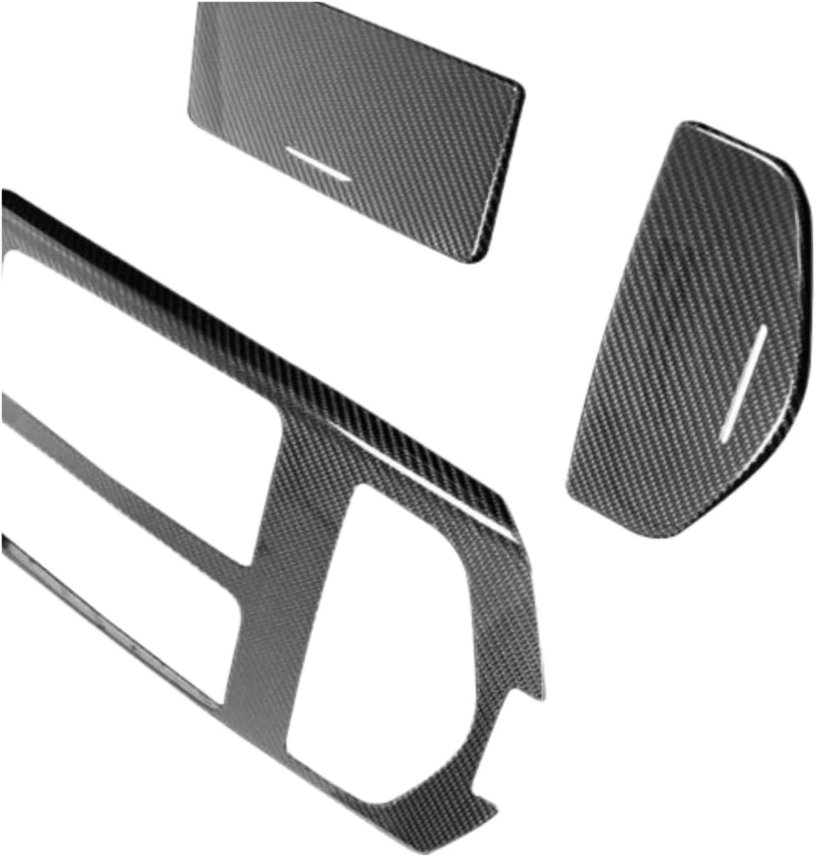 Carbon Fiber Center Style Console Panel Cover Trim Compatible with Maserati Ghibli 2013-2016 Black Gear Shift Car Replacement Parts