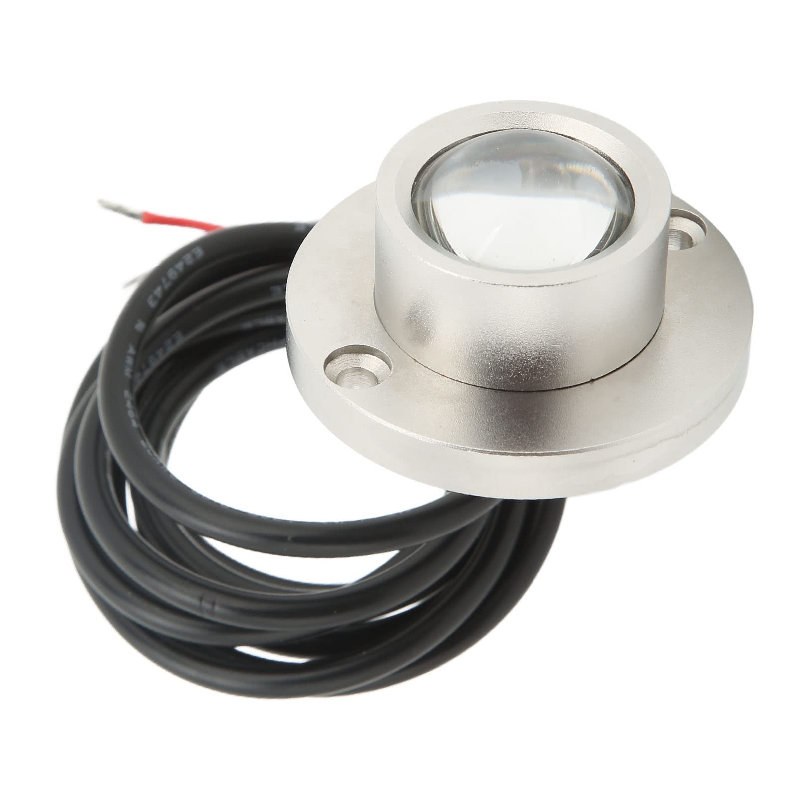 Luce LED subacquea marina, Illuminazione sull'acqua per yacht per barche, Acciaio inossidabile 316 IP68, Lampada a 3 LED super luminosa per la decorazione del laghetto con pesci (Bianca)