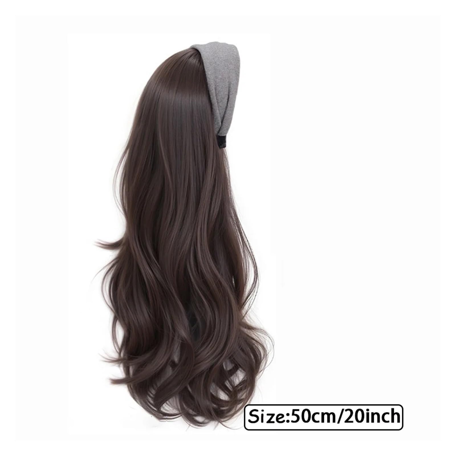 1pc Sintetico Donna Elegante Grigio Casual Caldo Fasce For Capelli Turbante Bandana Accessori For Moda Parrucca Fascia Onda Riccia(897-4)
