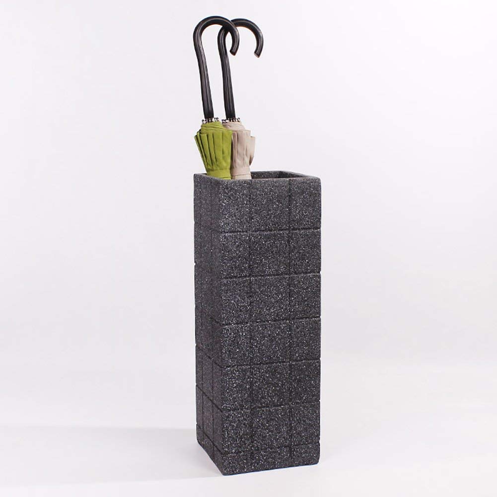 Table d'appoint en plastique noir et porte-parapluie intérieur anti-gouttes