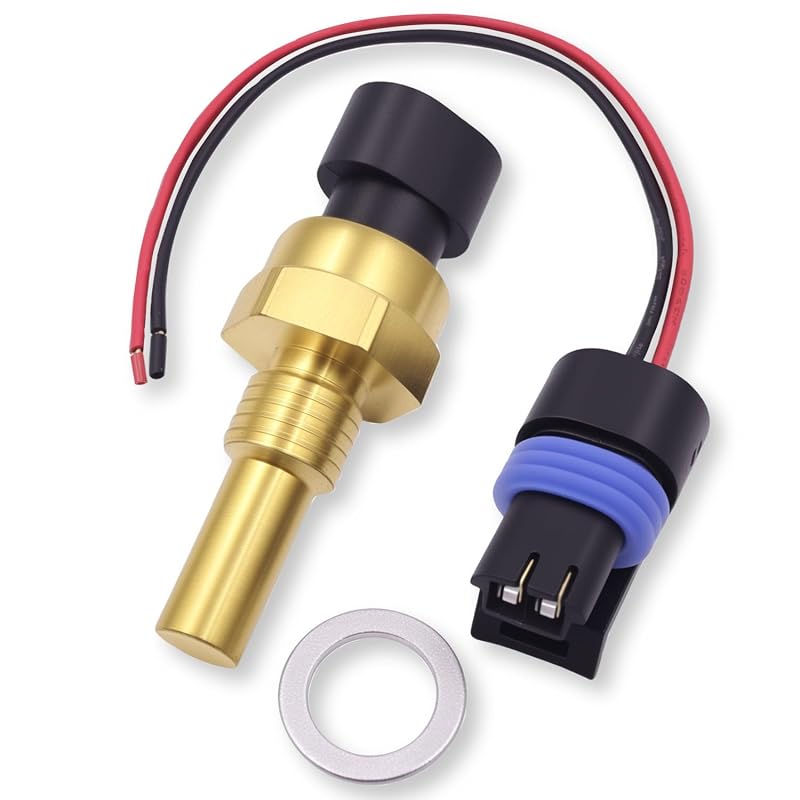 Sensor de temperatura do líquido de arrefecimento do motor VEHICODE com conector – 2 peças