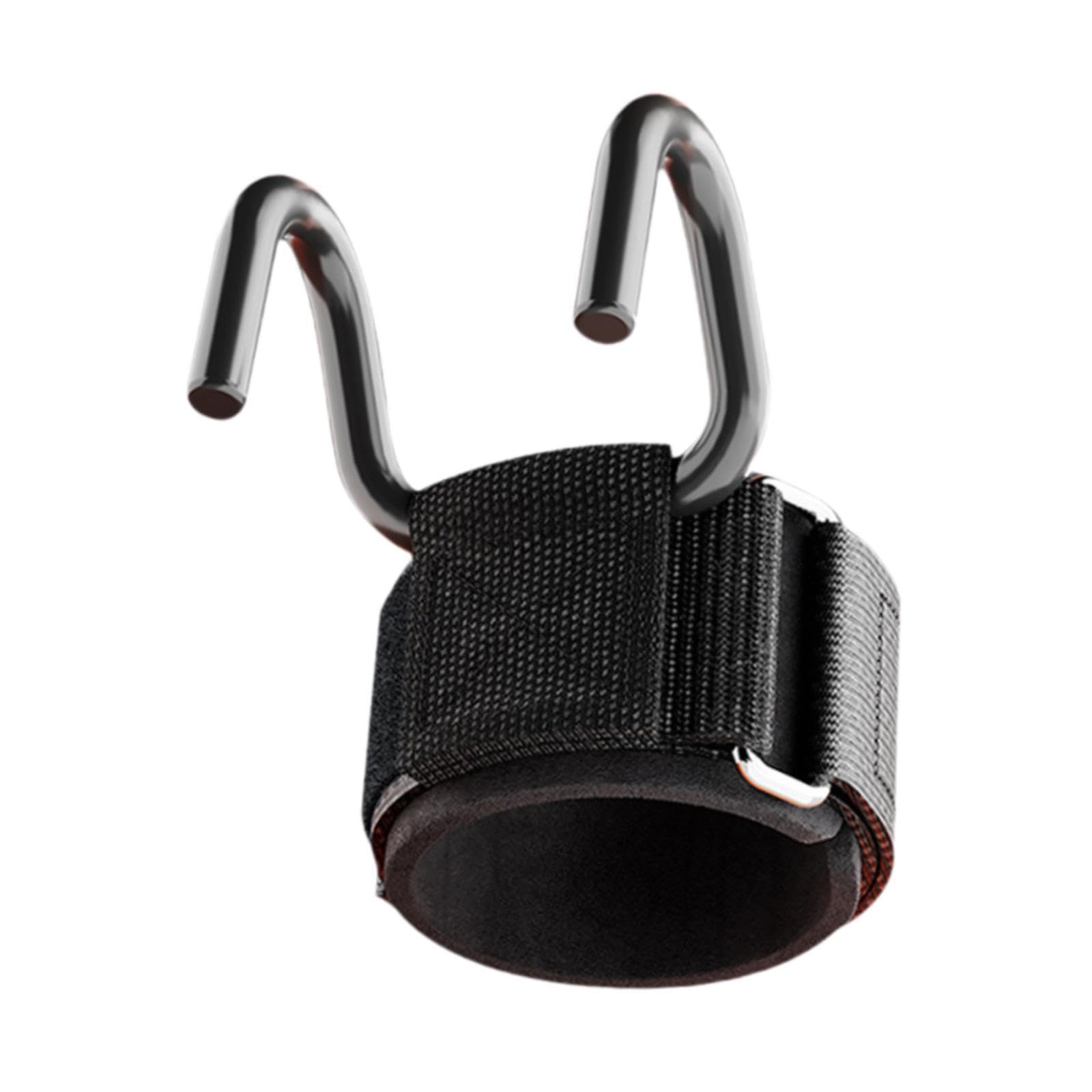MERISHOPP Weight Lifting Hook Nonslip Deadlift Strap Grip for Men Shrugs Enhanced Grip 6cm Hook Width| Sports Equipment | Outdoor Sports Gear | Exercise Gear-image-3