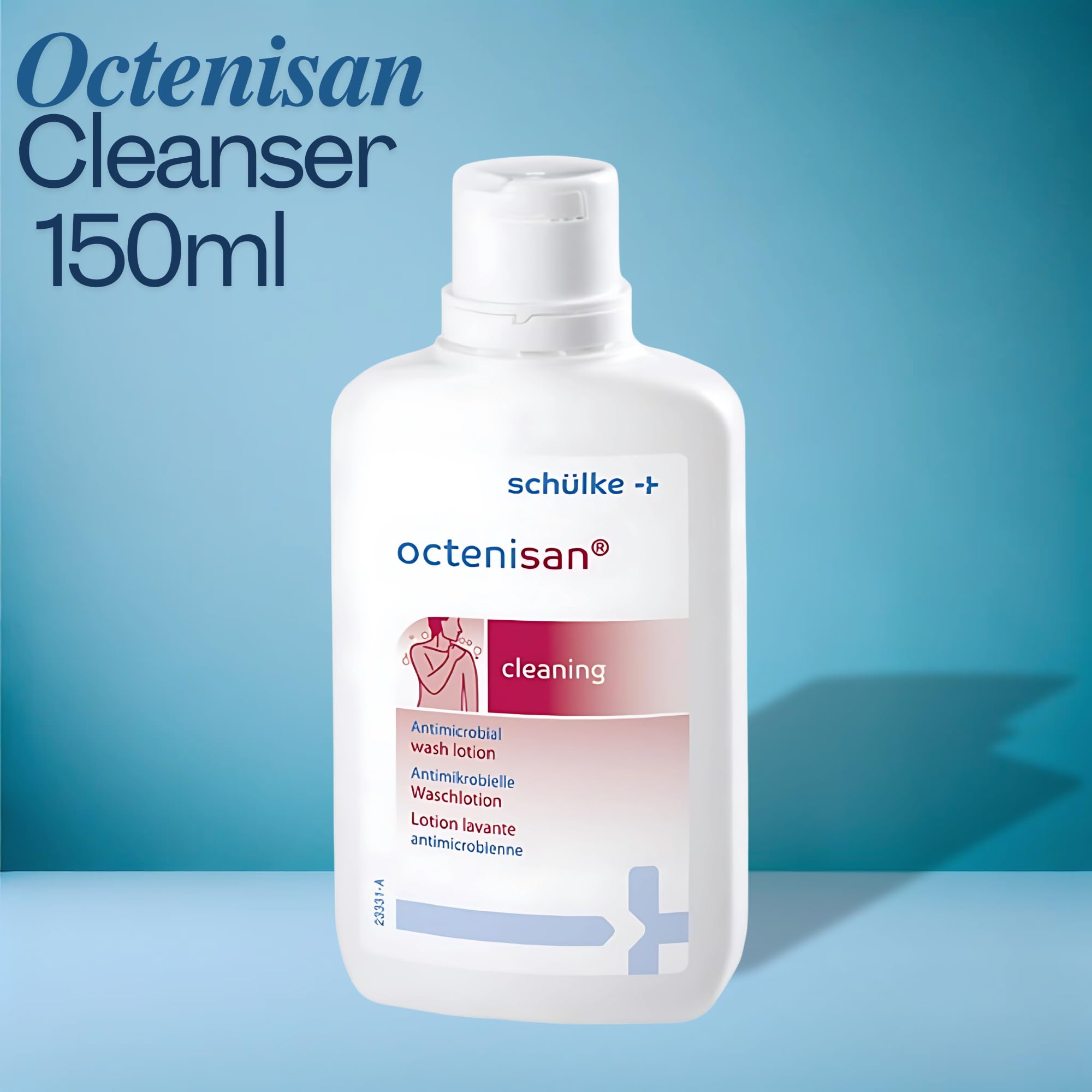 Octenisan Antimicrobial Wash Mini Kit, Octenisan Antimicrobial Wash 150ml with Microfibre Bath Mit - Image 2