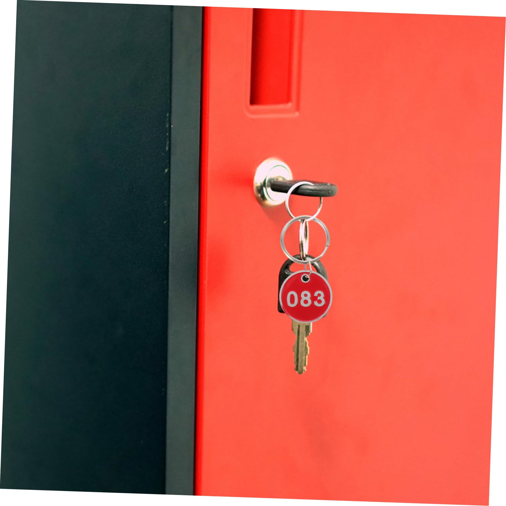 STOBOK 100 Pezzi Di Targhette Numerate in Di Portachiavi Identificativi Per Sauna e Armadietti Etichette Resistente e Impermeabili Per Palestre Hotel e Dormitori