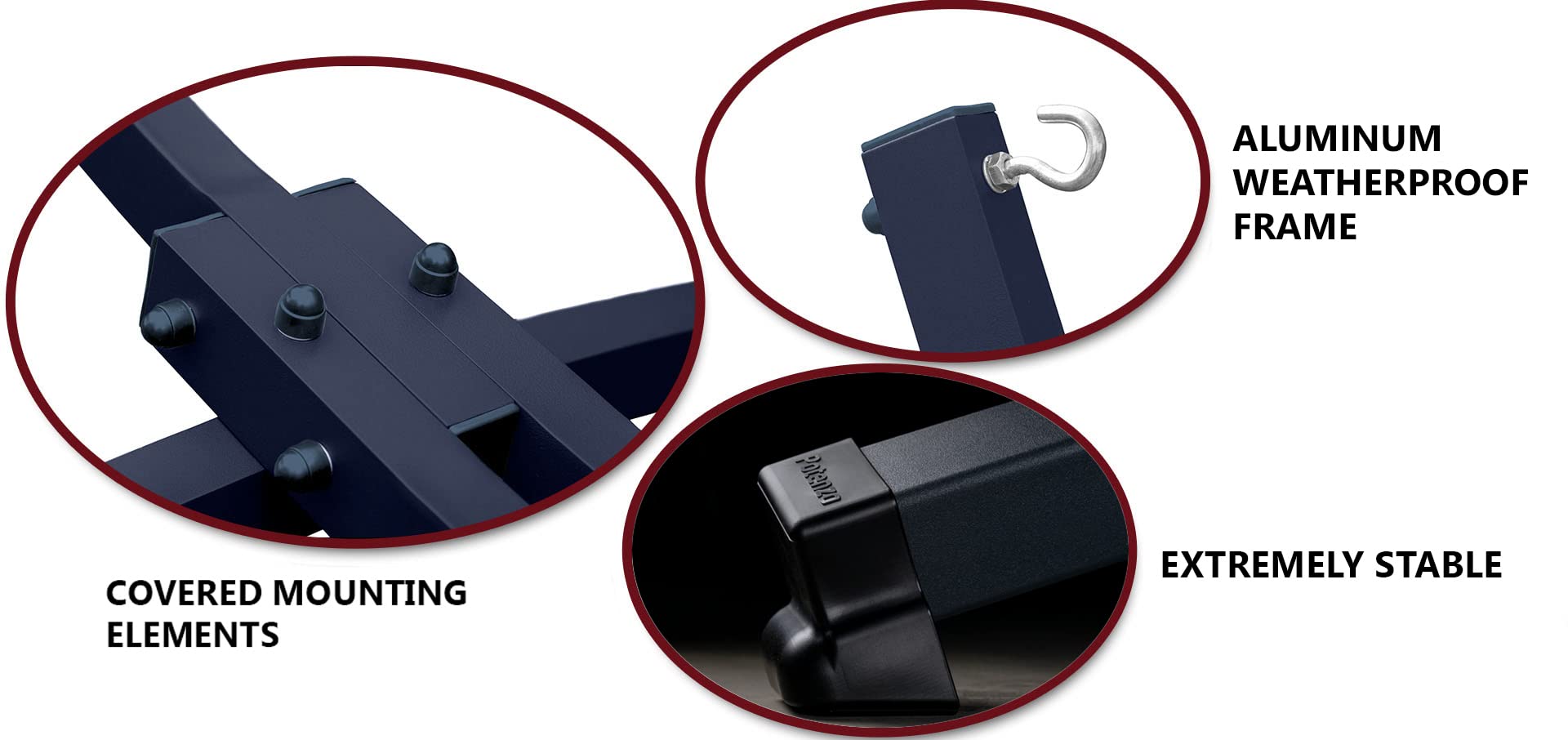 Double Hammock with Aluminum Stand XXL for 2 People Max Load 220 kg