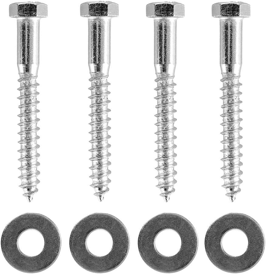 Black 2 Hole Aluminum Hangers and Springs Porch Swing Hanging Kit
