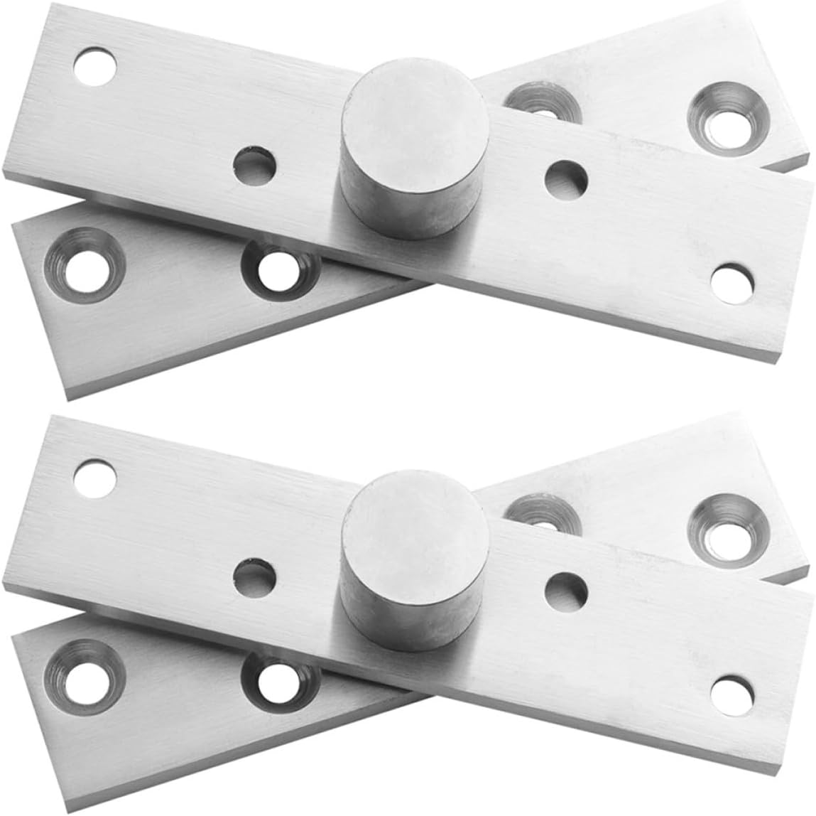 2pcs Door Pivot Hinges Hidden Door Hinges Metal 360 Degree Rotation