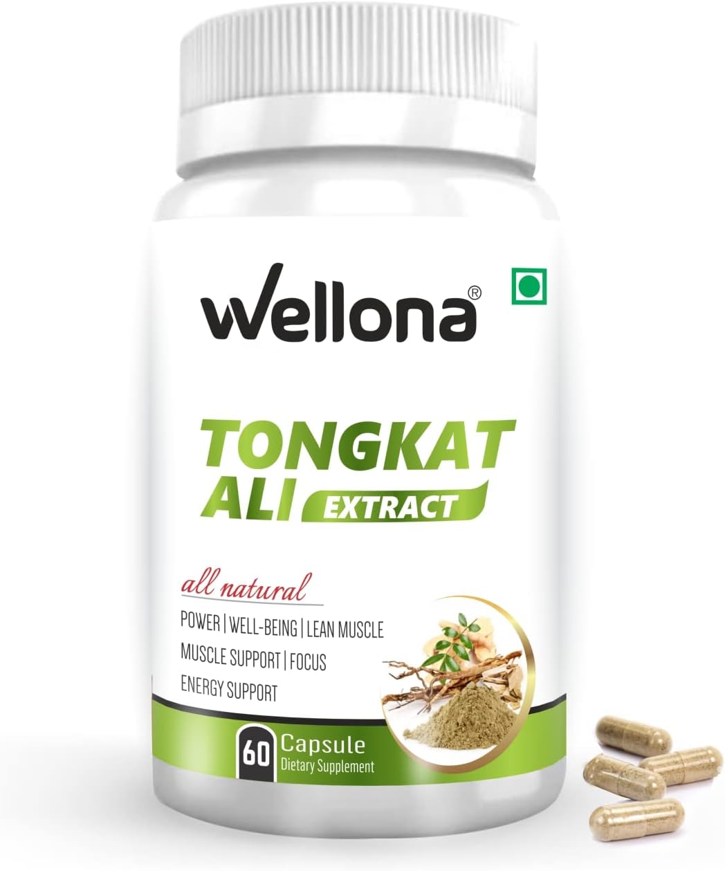 Tongkat Ali Capsules For Men Longjack Root Extract with Active Eurycomanone, Improves Energy, Extra Strength, Sharpens Memory & Stress Tolerance (PACK 4)