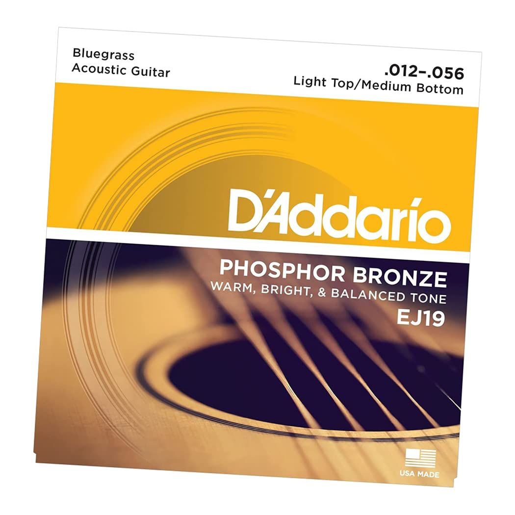 D'Addario EJ19 Phosphor Bronze Bluegrass Acoustic Guitar Strings packaging