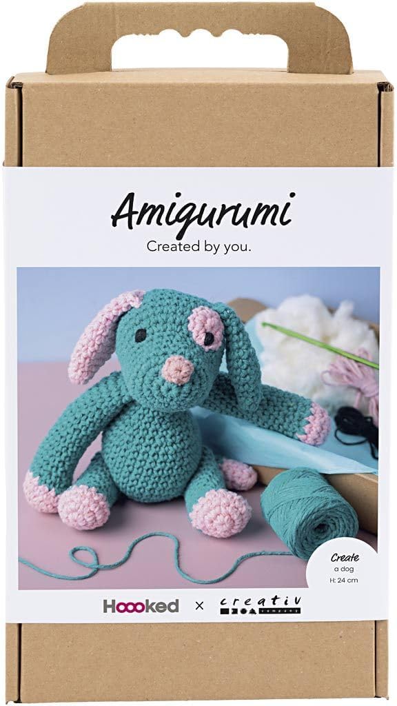 Creativ Company Amigurumi DIY Crochet Kit (Unicorn, Rainbow Colors)