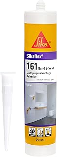 Adhesive and sealant - Sikaflex 161 Bond & Seal - White - Multipurpose montage adhesive and joint sealant - Good initial grab - Interior and exterior - 290ml