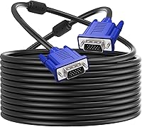 Vista 10 de PASOW Cable de monitor VGA a VGA HD15 macho a macho para TV computadora proyector (1.5 pies)