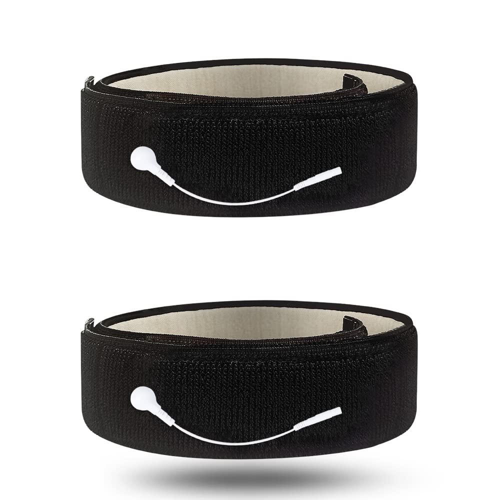 Knee Brace Electrodes with Silver Conductive Silver Fiber Electrode Knee Pads Compatible with TENS/EMS(Please wet the conductive silver cloth before use)