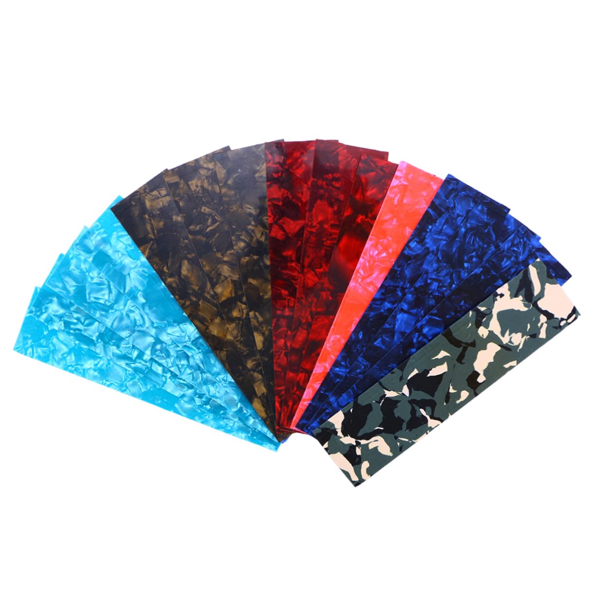 ifundom 45pezzi Strisce Fai Da Te Per Plettro Chitarra Mix Spessori Leggero Medio e Pesante e Stili Casuali Facile Da Personalizzare Materiale Resistente e Durevole