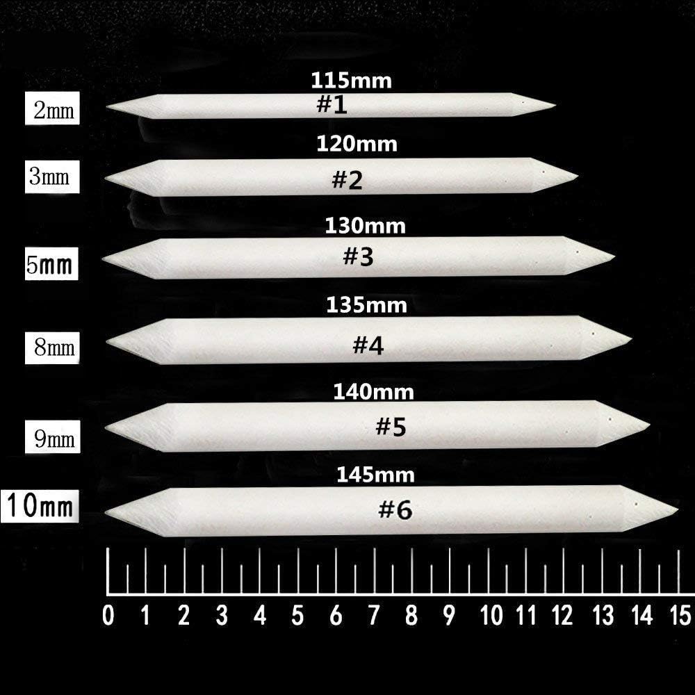 Blending Stump and Tortillon Set with 2 Pieces Sandpaper Pencil Sharpener 1 Eraser for Art Student Sketch Drawing kit School Opening Season Gift (14 pcs)