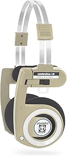 Koss Porta Pro Wireless 2.0 Bluetooth On-Ear Headphones, 20+ Hour Battery, USB-C Charging, Microphone, Analog Audio Pass Through, Retro Style, Rhythm Beige