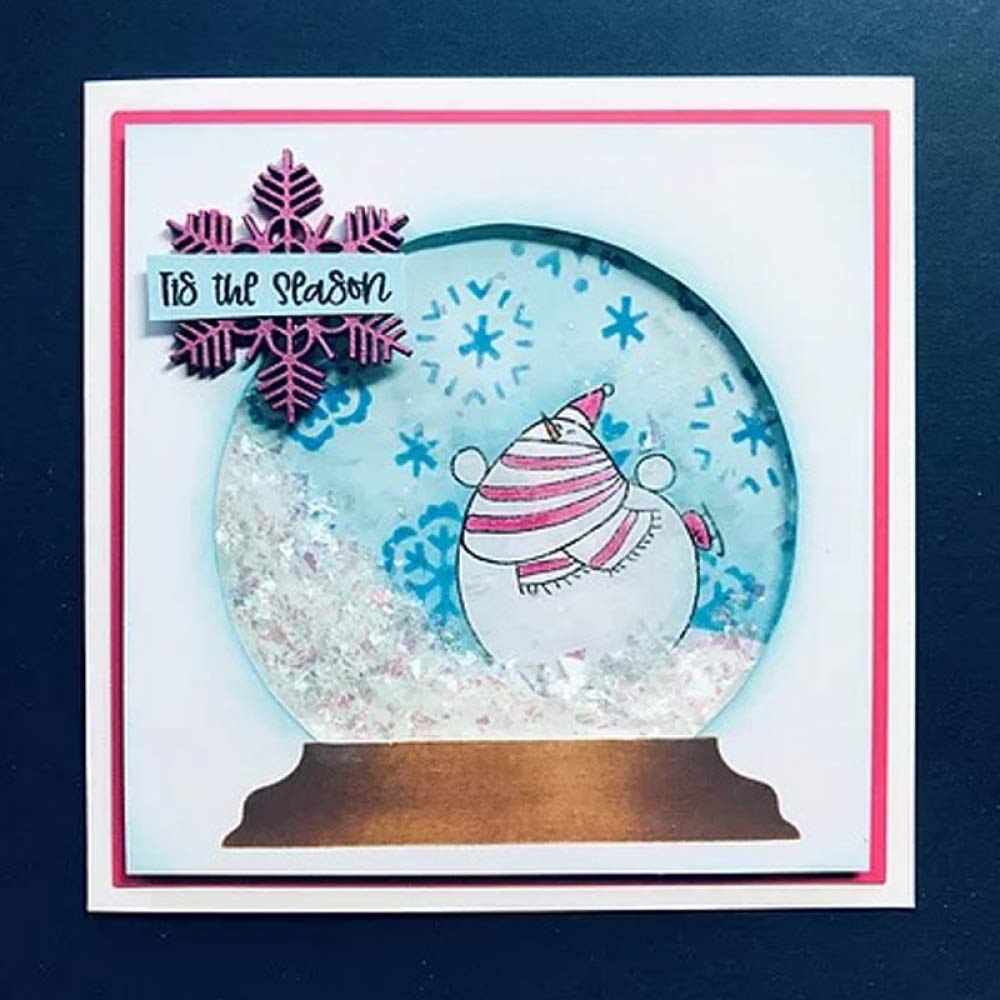 Tampon sapins de Noël petit format