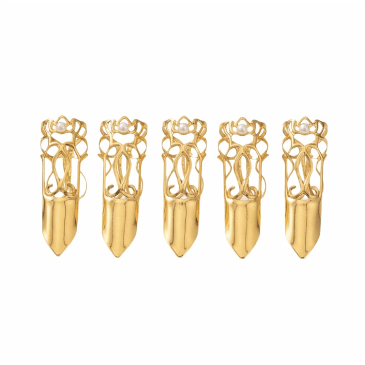 Nail Rings Set 30 Pcs Adjustable Nail Rings Alloy Chinese Style Accessories Exquisite Craftsmanship Vintage Styling Armor Set Party Decor