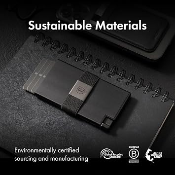 Ekster Aluminum Cardholder Wallet for Men | Slim Wallet for Men | Metal Wallets with RFID Blocking Layer | Minimalist Aluminum Wallet with Push Button for Quick Card Access (Matte Black)