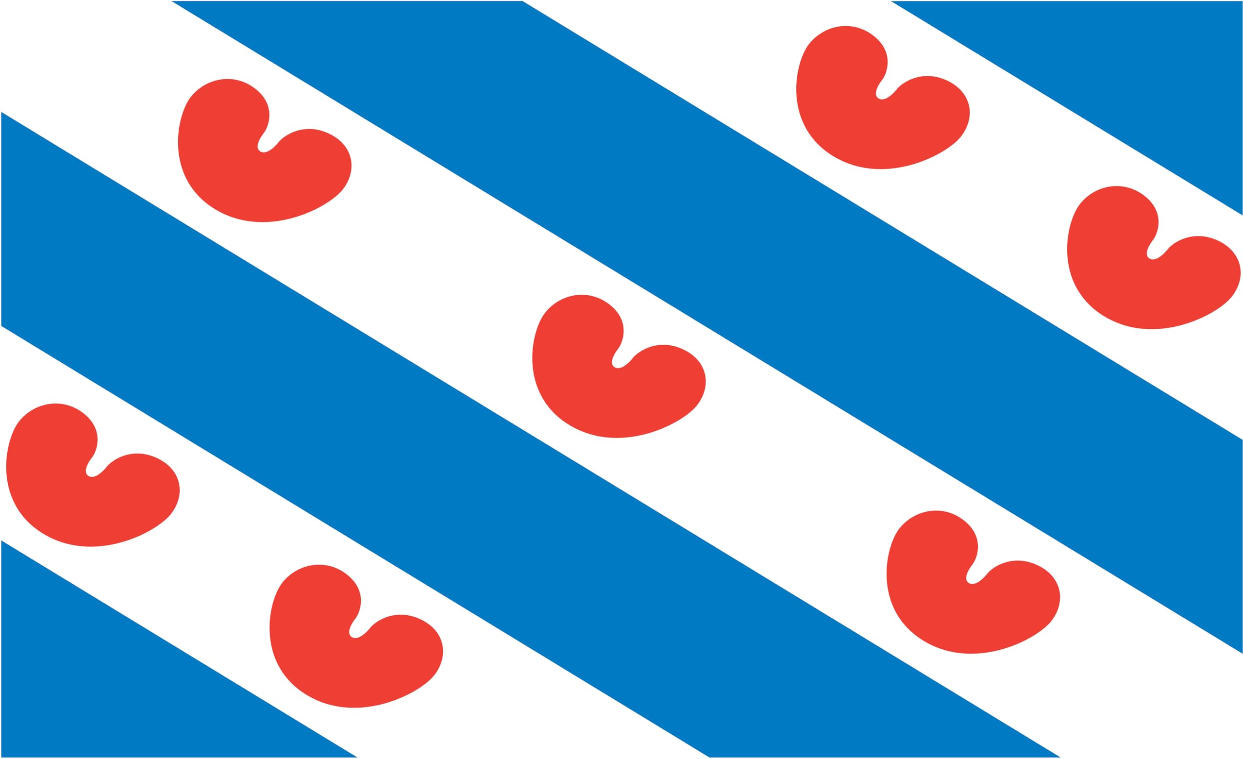 Drapeau de la Frise des Pays-Bas idéal pour décorer votre bateau ou extérieur