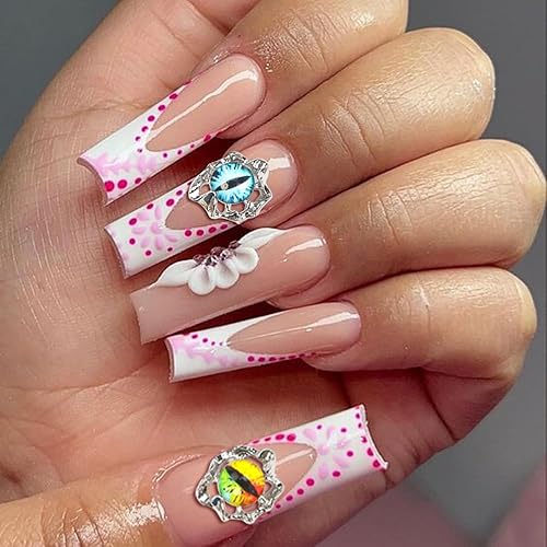 Miniatura 6 de Dijes de uñas 3D de aleación plateada Y2K de 0.31 x 0.55 pulgadas, dijes de uñas de murciélago oscuro para uñas acrílicas, suministros de uñas para