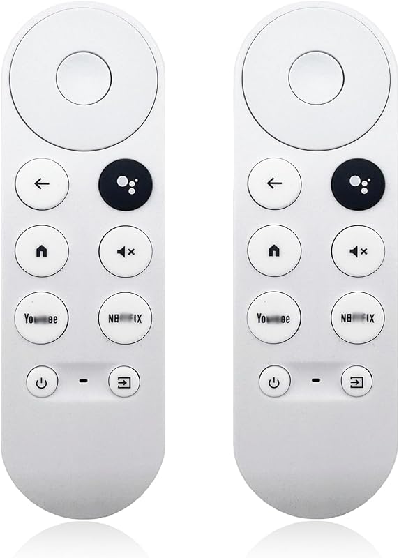 Paquete de 2 mandos a distancia de repuesto G9N9N compatibles con Google Chromecast Voice Smart TV 4k, (solo compatible con Snow Chromecast Google) GA01409-US, GA01919-US, GA01920-US, GA01923-US