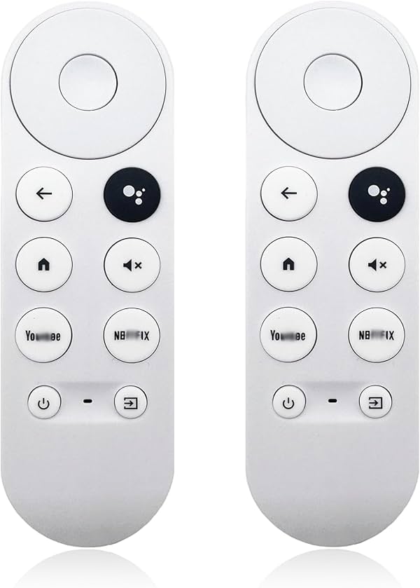 Paquete de 2 controles remotos de repuesto G9N9N compatibles con Google Chromecast Voice Smart TV 4K (solo compatible con Snow Chromecast Google) GA01409-US, GA01919-US, GA01920-US, GA01923-US