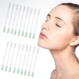 100 Pcs Cotton Makeup Remover Swabs - Disposable Vitamin E Liquid-Filled Cotton Swabs Sticks for Eye/Lip/Eyebrow/Eyelash Makeup Correctors Removing Swabs