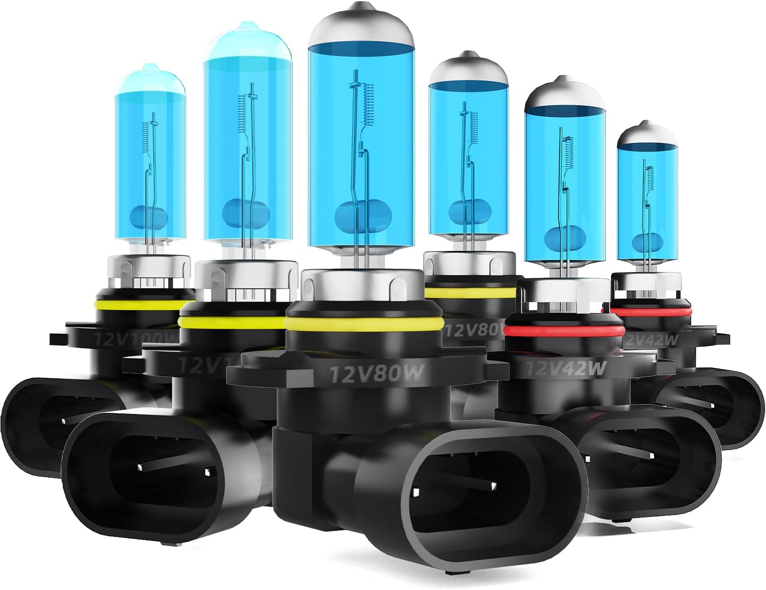 Headlight Bulbs Fit For Jeep Commander 2006-2010,9005 9006 High Low Beam 9145 Fog Lights Combo,Super Bright 5500K White Light High Performance Halogen Light Bulbs,6PCS