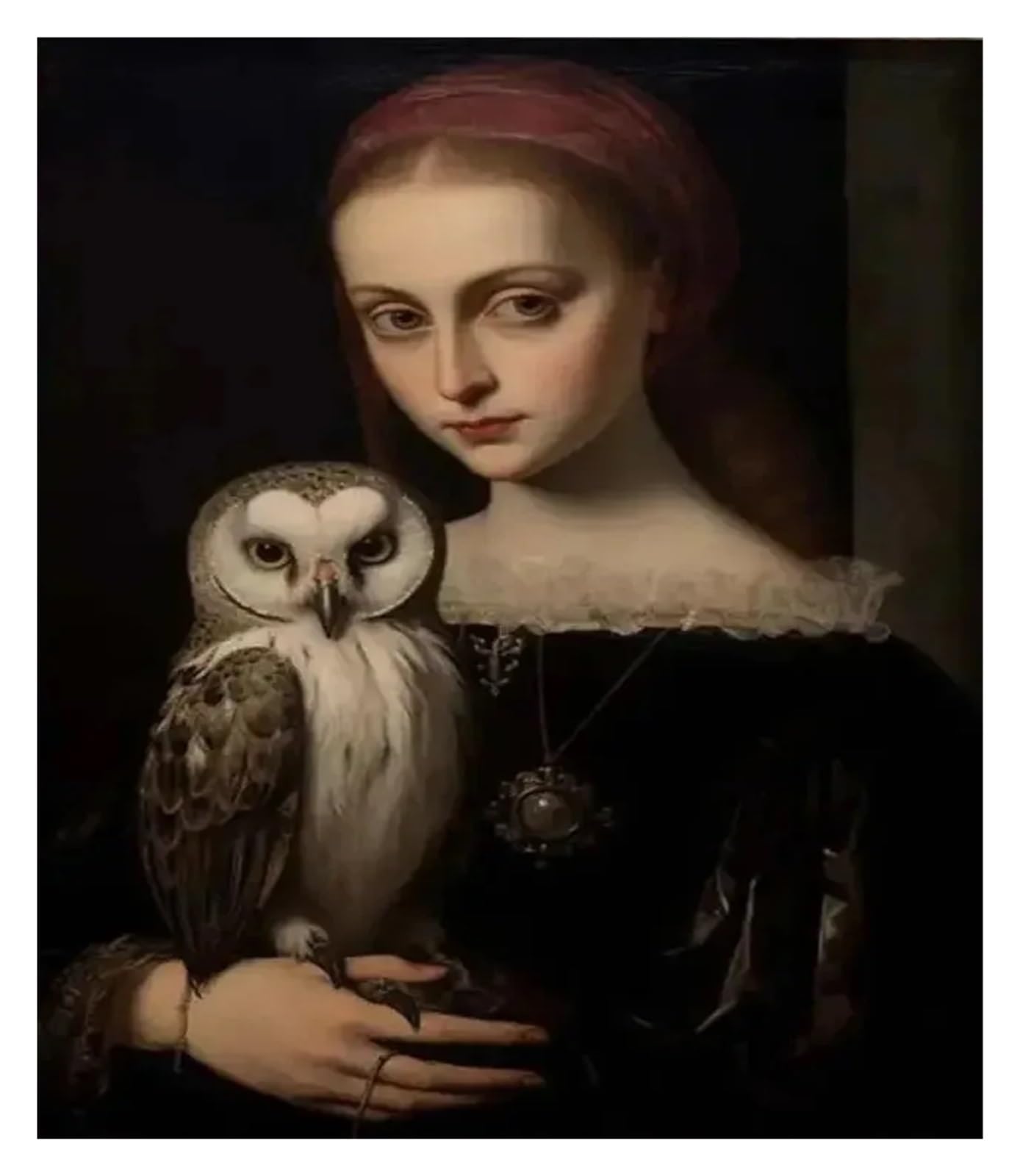 Affiche d'art académique sombre Le Magicien pour salon moderne en toile 50x70