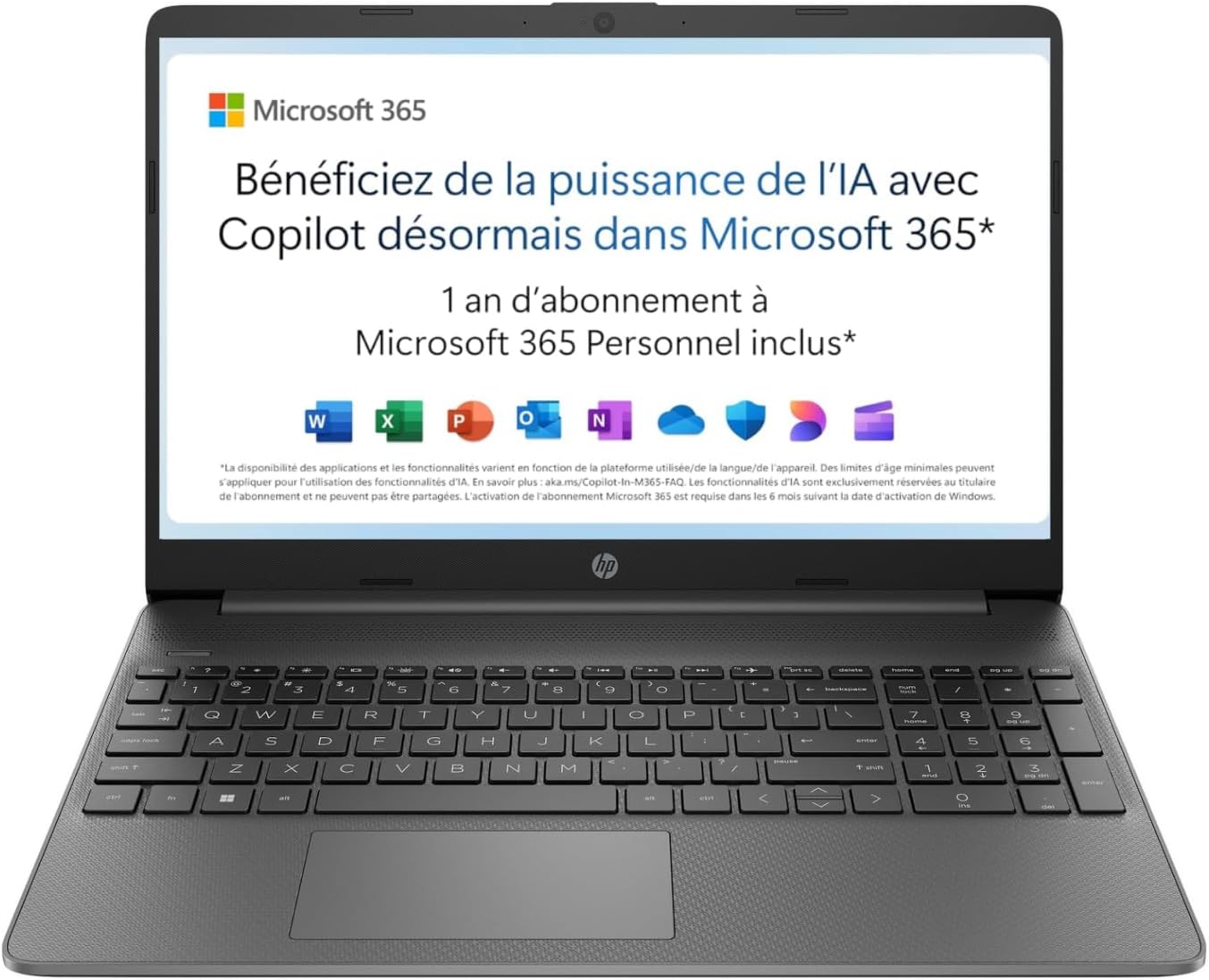 HP 15s-fq0003sf Ordinateur Portable