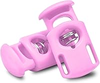 Vista 28 de CooBigo 20 piezas de cierres de cordón de resorte de plástico, cierres de palanca de cuerda de paracaídas para pantalones de sudor con cordón