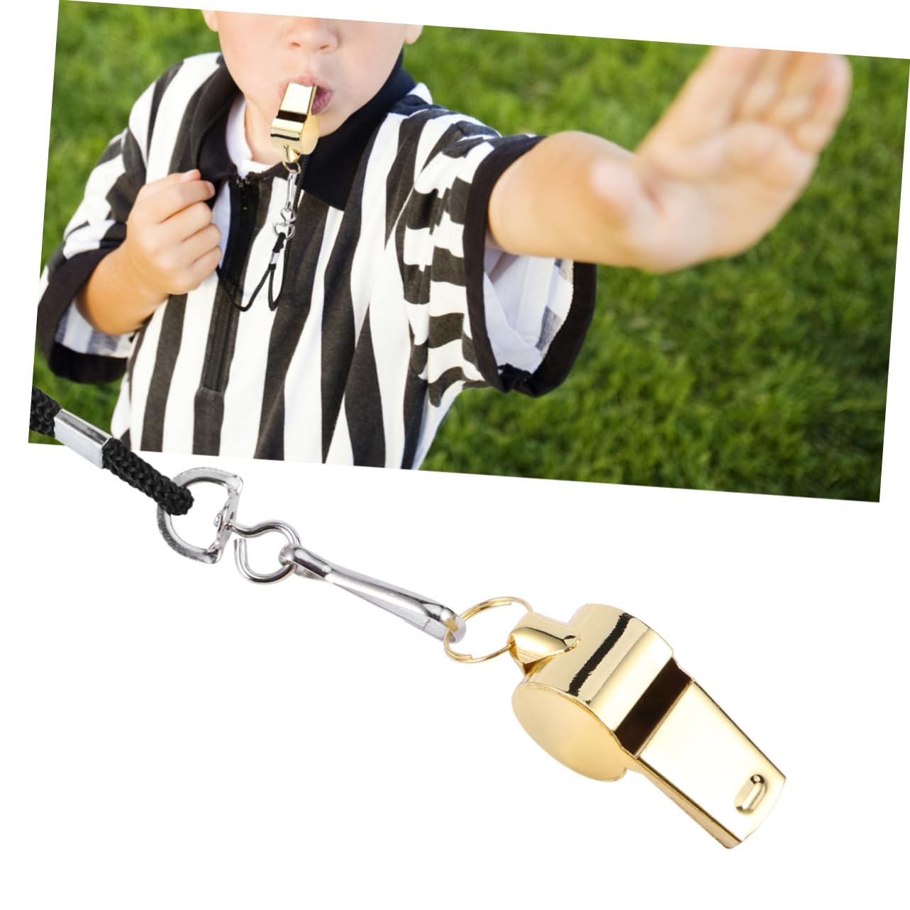 BESPORTBLE Fischietto in Forte Fischio di Emergenza Fischio d'oro Fischio d'Argento Fischio di Corda Fischietto Facile da Trasportare Fischio Salvavita All'aperto