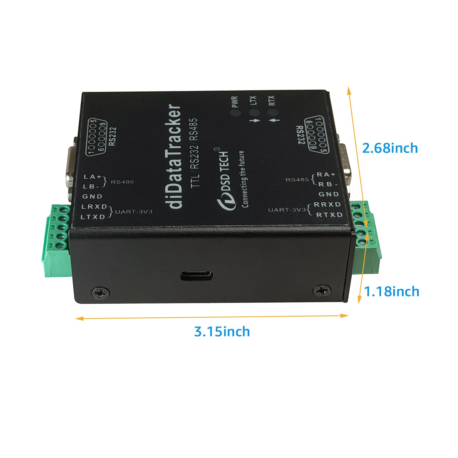 DSD TECH diDatatracker Izolowany Protokół Analizator, obsługuje RS232 RS485 TTL, Windows Mac Linux