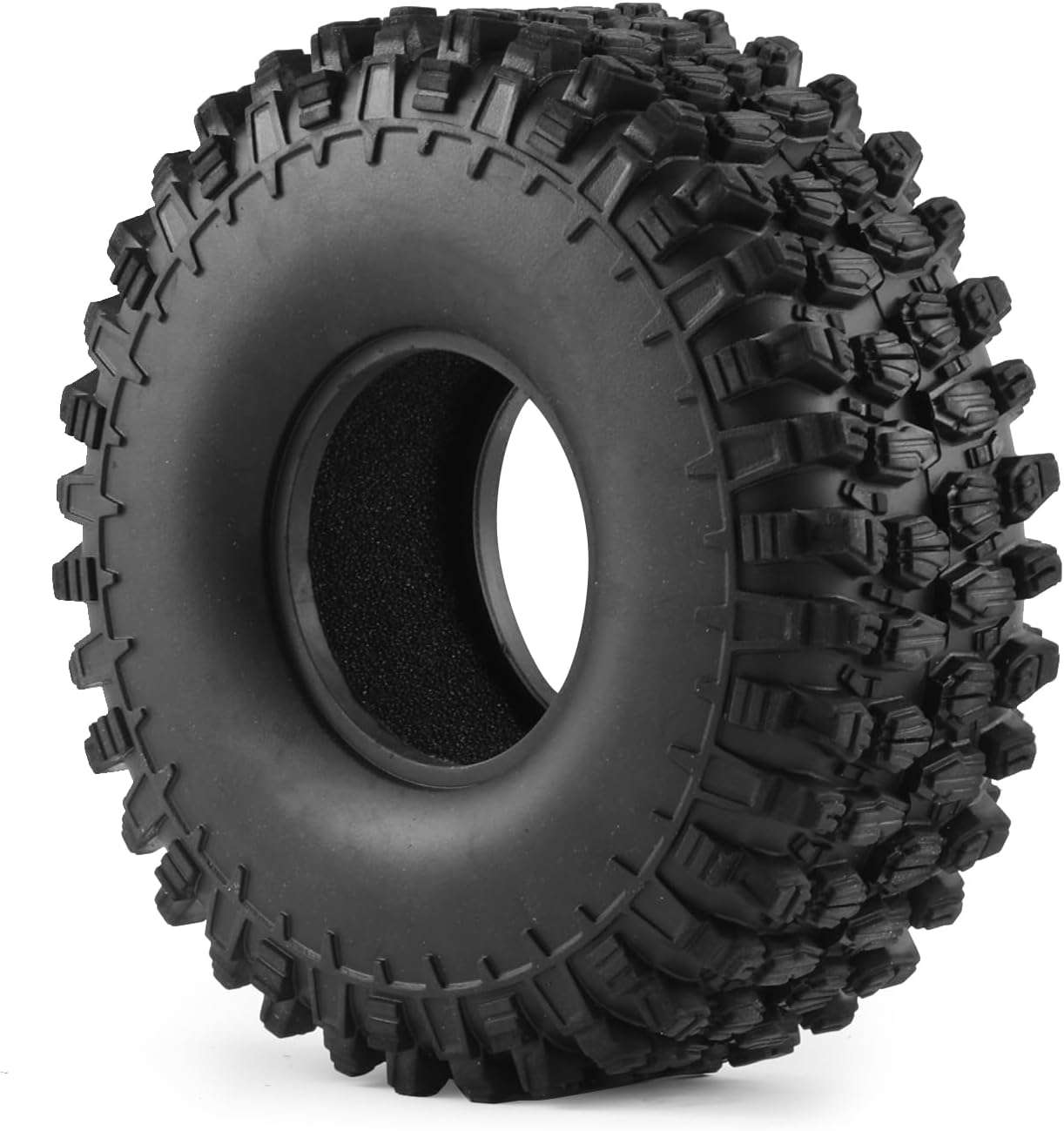 1.9" Soft Rubber Tires for RC 1:10 On Road Car 4.7'' Rock Crawler Tires with Foam for Axial 90047 SCX10 III SCX10 Pro AXI03007 Redcat Gen8 TRX-4 4 PCS Tyres