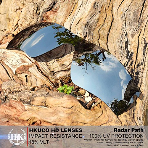 Verres polarisés Radar Path rouge titane avec kit manchons noirs